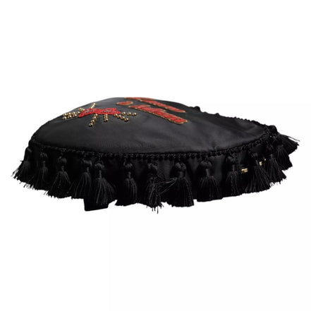 Dolce & Gabbana Μαύρο Παιδικό Σακίδιο Πλάτης με Διακοσμητικό Καρδιά L'Amore