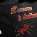 Dolce & Gabbana Black Heart L'Amore Patch Embellished Kids Backpack