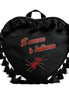 Dolce & Gabbana Black Heart L'Amore Patch Embellished Kids Backpack