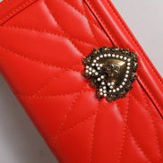 Dolce & Gabbana Red Quilted Devotion Crossbody 11 PRO Phone case bag