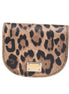 Dolce & Gabbana Brown Leopard Print Calf Leather Small Coin Purse Wallet