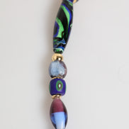 Dolce & Gabbana Multicolor Murano Glass Beads Gold Brass Chain Jewelry Necklace