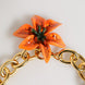 Dolce & Gabbana Multicolor Gold Brass Tiger Lily Floral Chai Necklace