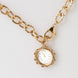 Κολιέ-Μενταγιόν Dolce & Gabbana Gold Crystal Clock Face Statement Jewelry