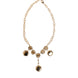 Κολιέ-Μενταγιόν Dolce & Gabbana Gold Crystal Clock Face Statement Jewelry