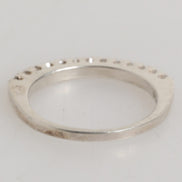 Nialaya Sterling Silver 925 Band Pave CZ Crystal Eternity Ring