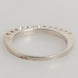 Nialaya Sterling Silver 925 Band Pave CZ Crystal Eternity Ring