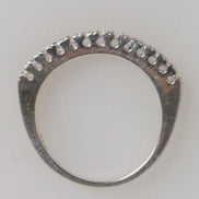 Nialaya Sterling Silver 925 Band Pave CZ Crystal Eternity Ring