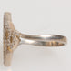 Nialaya Geometric Diamond Shape Pave CZ Crystal Jewelry Ring