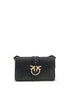 PINKO Black Leather Shoulder Bag