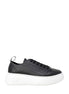 Armani Exchange Black Artificial Leather Low Top Sneakers