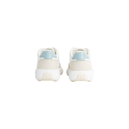 Calvin Klein Jeans Beige Leather Athletic Sneakers