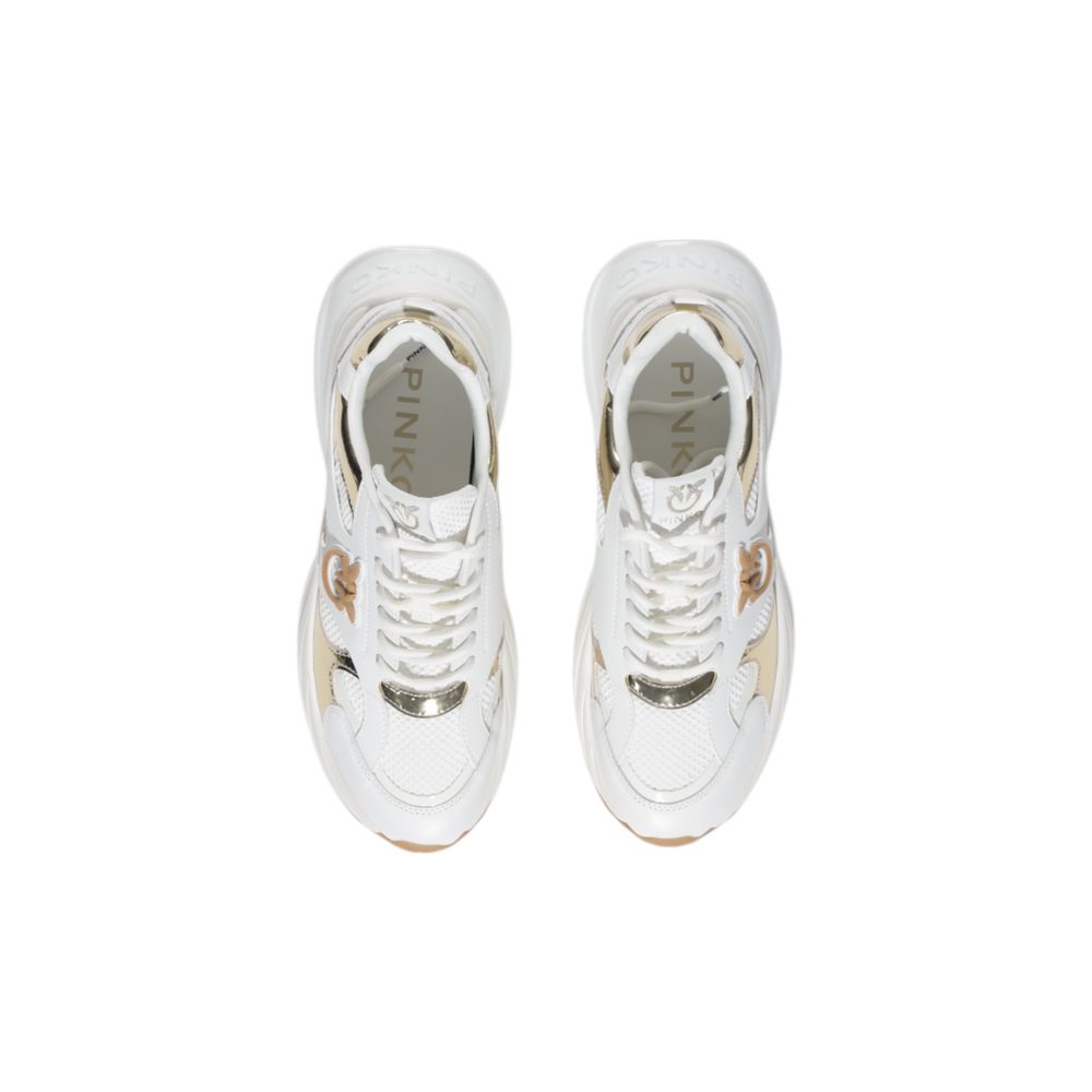 Chunky sneakers PINKO λευκά από δέρμα