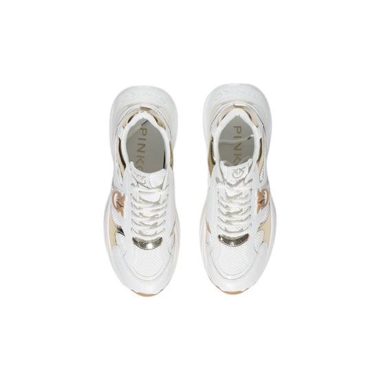 Chunky sneakers PINKO λευκά από δέρμα