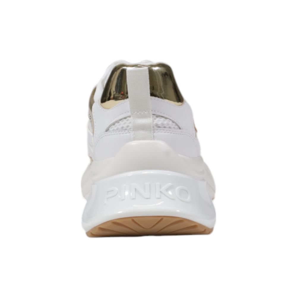 Chunky sneakers PINKO λευκά από δέρμα