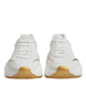 Dolce & Gabbana White Gold Daymaster Low Top Sneakers Shoes