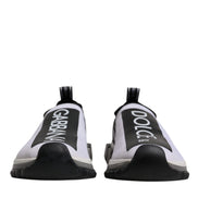 Dolce & Gabbana Black White Slip On Sorrento Sneakers Shoes