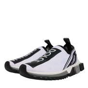 Dolce & Gabbana Black White Slip On Sorrento Sneakers Shoes