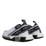 Dolce & Gabbana Black White Slip On Sorrento Sneakers Shoes