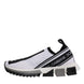 Dolce & Gabbana Black White Slip On Sorrento Sneakers Shoes