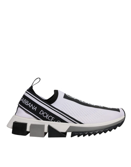 Dolce & Gabbana Μαύρα Λευκά Slip On Sorrento Αθλητικά Παπούτσια
