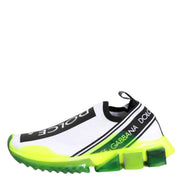 Dolce & Gabbana Black White Slip On Sorrento Sneakers Shoes