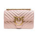 PINKO Powder Pink Love One Mini Shoulder Bag