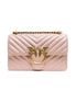 PINKO Powder Pink Love One Mini Shoulder Bag