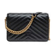 PINKO Μαύρη Δερμάτινη Τσάντα Ώμου Love Click Mini