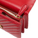 PINKO Red Leather Love One Mini Shoulder Bag
