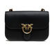 PINKO Μαύρη Δερμάτινη Τσάντα Ώμου Love Bell Classic