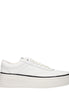 Jil Sander White Leather Platform Sneakers