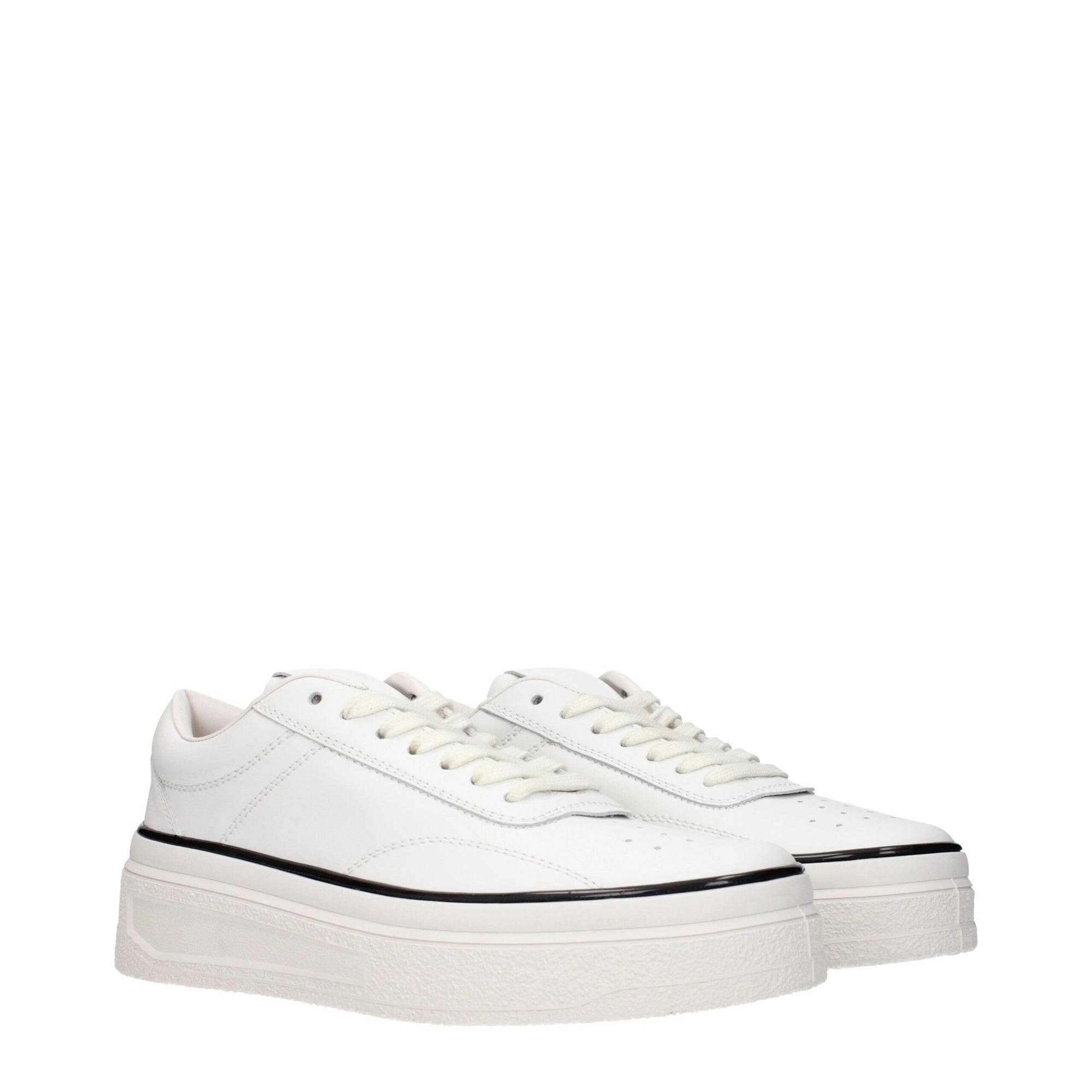 Πλατφόρμες Jil Sander από λευκό δέρμα