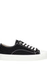 Moschino Black Fabric Low Top Sneakers