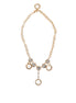 Dolce & Gabbana Gold Crystal Clock Pendant Statement Jewelry Necklace