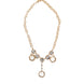 Dolce & Gabbana Gold Crystal Clock Pendant Statement Jewelry Necklace