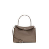 Balenciaga Gray Calf Leather Bos Taurus Shoulder Bag