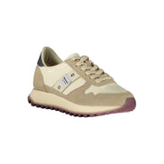 Blauer Beige Polyester Women Sneaker