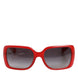 Γυαλιά Ηλίου Dolce & Gabbana DG6093 Κόκκινα Ορθογώνια με Φακούς σε Απόχρωση του Γκρι