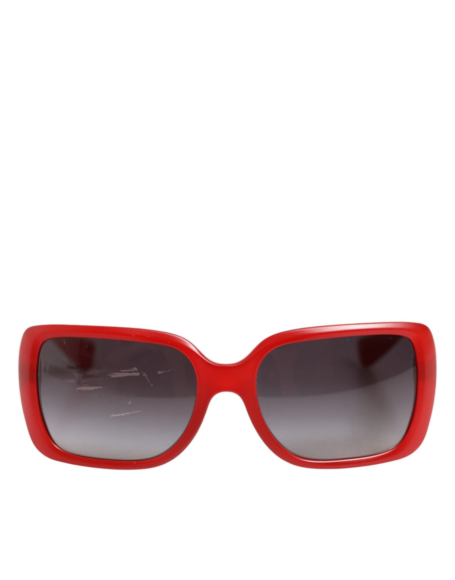 Γυαλιά Ηλίου Dolce & Gabbana DG6093 Κόκκινα Ορθογώνια με Φακούς σε Απόχρωση του Γκρι