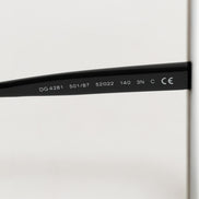 Dolce & Gabbana DG4281 Black Round Frame Full Rim Eyewear Sunglasses