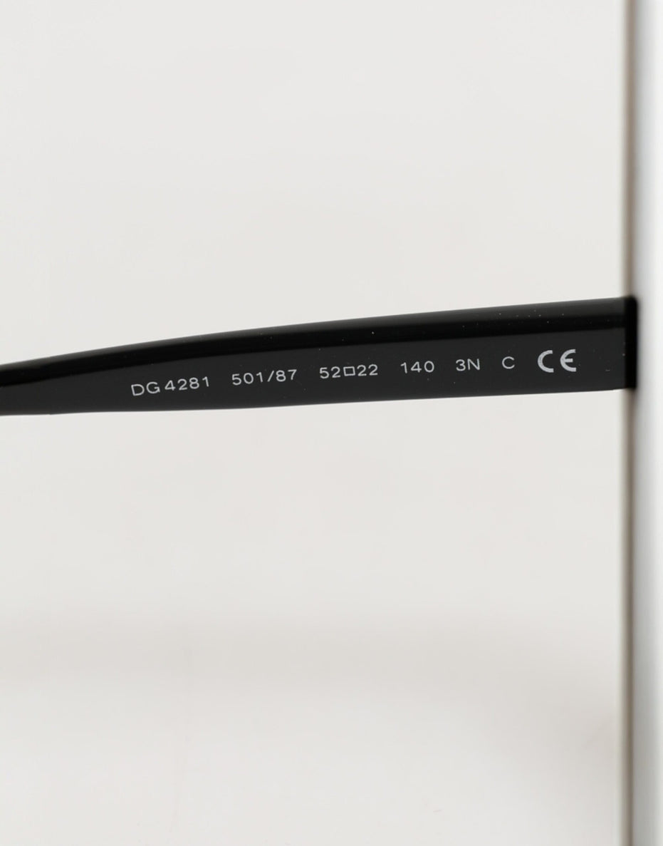 Dolce & Gabbana DG4281 Μαύρα Στρογγυλά Γυαλιά Ηλίου με Πλήρες Πλαίσιο