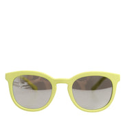 Dolce & Gabbana DG4324 Yellow Framed Mirrored Lenses Eyewear Sunglasses