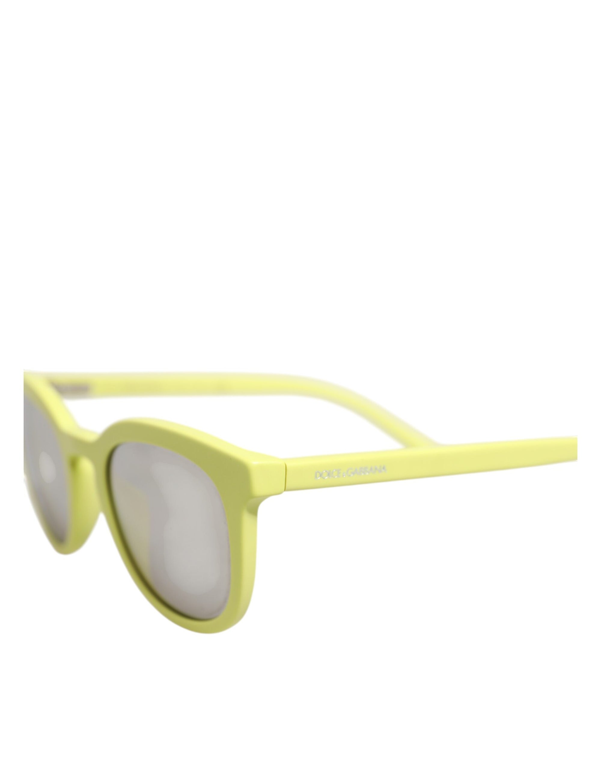 Dolce & Gabbana DG4324 Yellow Framed Mirrored Lenses Eyewear Sunglasses