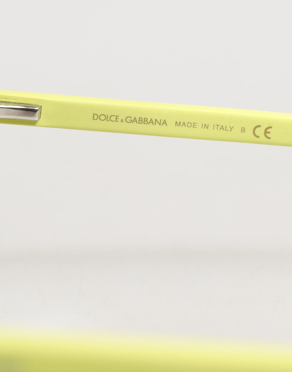 Γυαλιά Ηλίου Dolce & Gabbana DG4324 με Κίτρινο Σκελετό και Καθρέφτη Φακούς