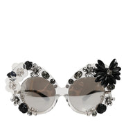 Γυαλιά ηλίου Dolce & Gabbana DG4292 διαφανή με στρογγυλά κρύσταλλα και λουλούδια