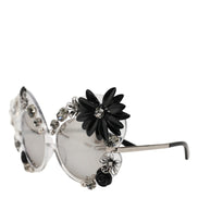 Γυαλιά ηλίου Dolce & Gabbana DG4292 διαφανή με στρογγυλά κρύσταλλα και λουλούδια