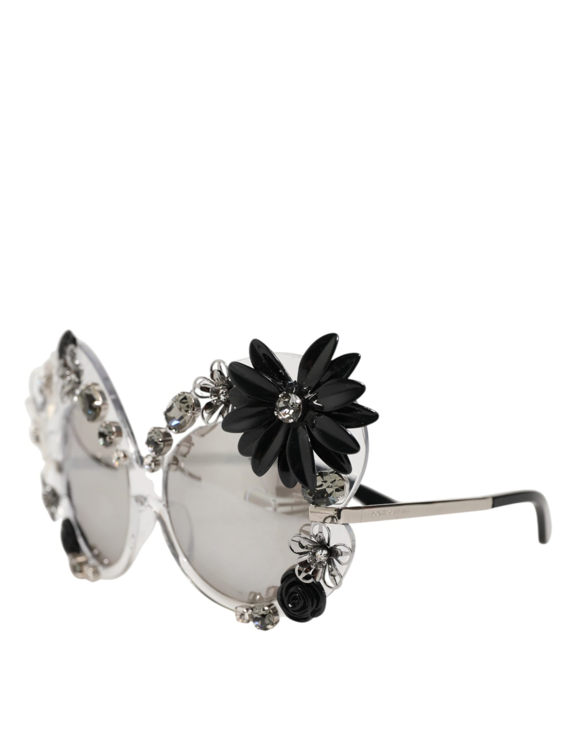 Γυαλιά ηλίου Dolce & Gabbana DG4292 διαφανή με στρογγυλά κρύσταλλα και λουλούδια
