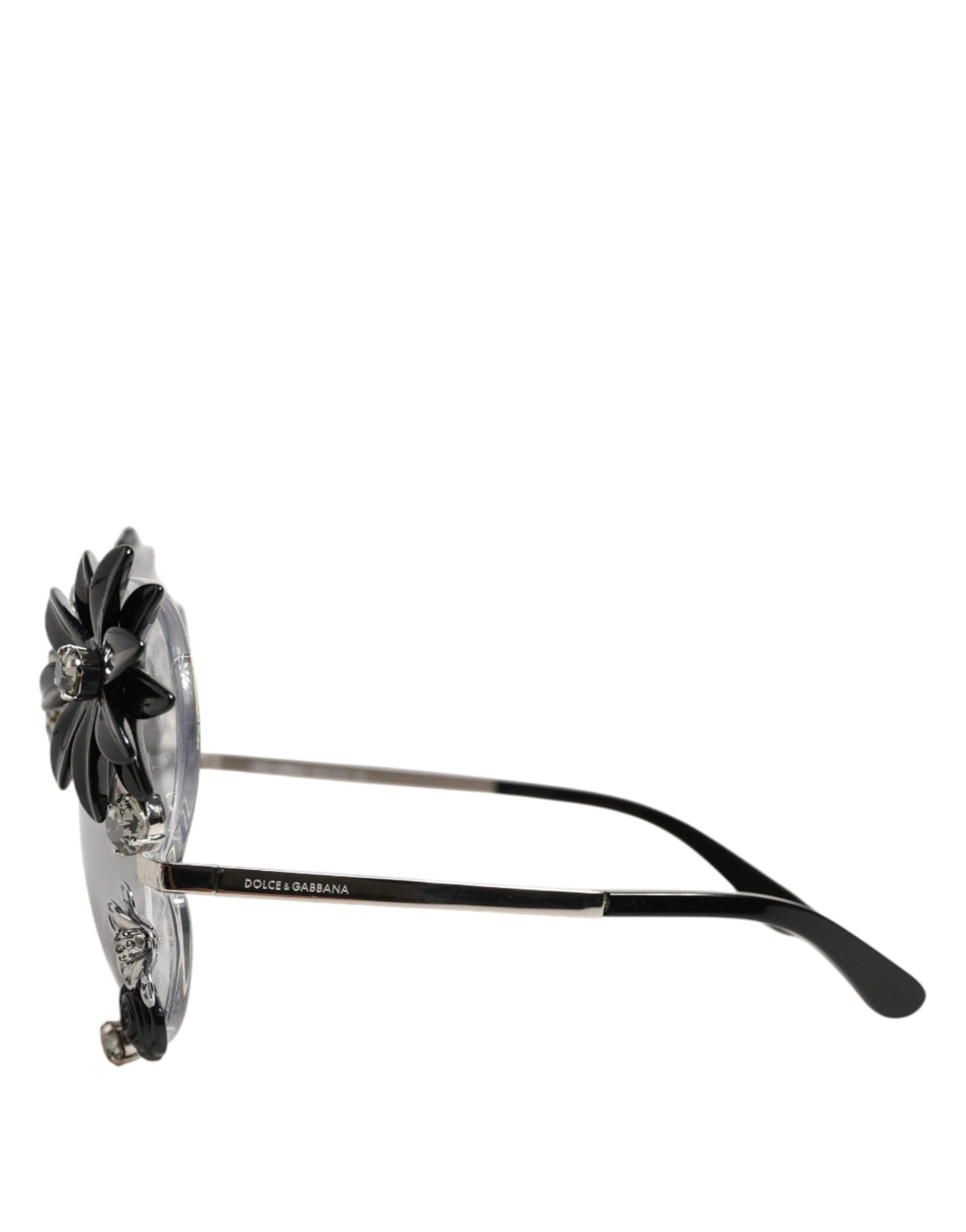 Γυαλιά ηλίου Dolce & Gabbana DG4292 διαφανή με στρογγυλά κρύσταλλα και λουλούδια