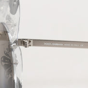 Γυαλιά ηλίου Dolce & Gabbana DG4292 διαφανή με στρογγυλά κρύσταλλα και λουλούδια